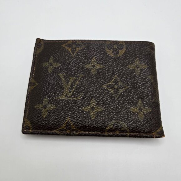 Louis Vuitton Multiple Wallet Card Slots Monogram Coated Canvas Cowhide Leather - Picture 8 of 11